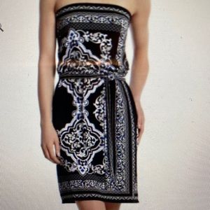White House Black Market Strapless Dress